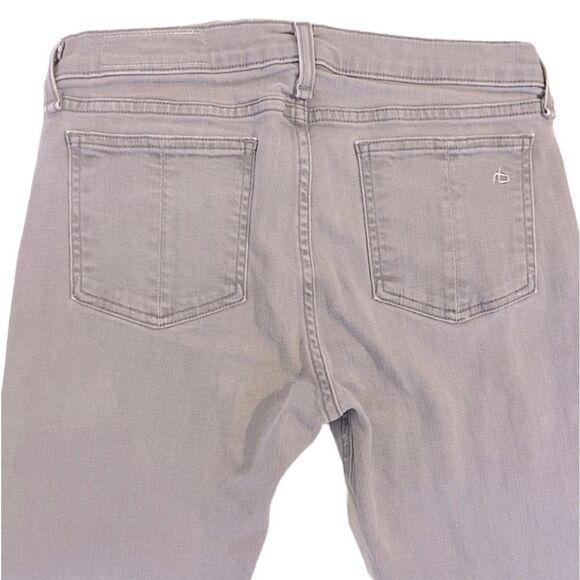 Rag & Bone Gray Skinny Low Rise Denim Jeans - Picture 6 of 9
